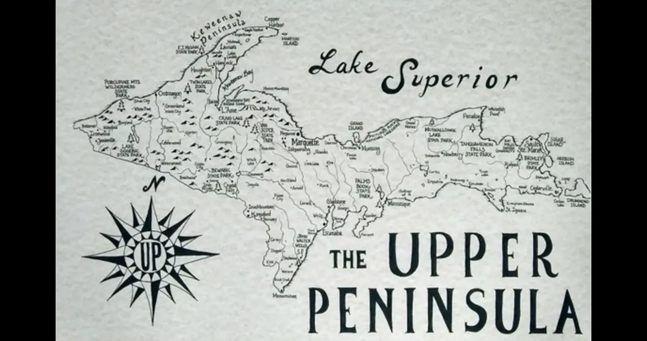 Upper Peninsula Map